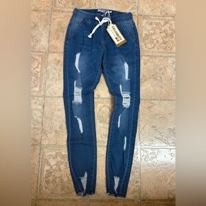 Jean joggers